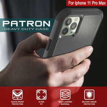 Cargar imagen en el visor de la galería, Punkcase for iPhone 11 Pro Max Belt Clip Multilayer Holster Case [Patron Series] [Black] (Color in image: Red-Black)
