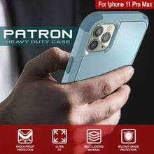 Cargar imagen en el visor de la galería, Punkcase for iPhone 11 Pro Max Belt Clip Multilayer Holster Case [Patron Series] [Mint] (Color in image: Red-Black)
