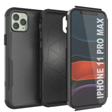Cargar imagen en el visor de la galería, Punkcase for iPhone 11 Pro Max Belt Clip Multilayer Holster Case [Patron Series] [Black] 
