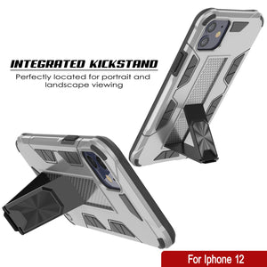 Punkcase iPhone 12 Case [ArmorShield Series] Military Style Protective Dual Layer Case Silver (Color in image: Rose Gold)