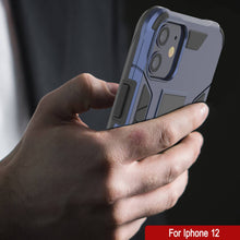 Load image into Gallery viewer, Punkcase iPhone 12 Case [ArmorShield Series] Military Style Protective Dual Layer Case Navy-Blue (Color in image: red)
