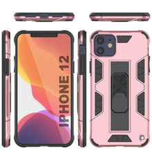 Cargar imagen en el visor de la galería, Punkcase iPhone 12 Case [ArmorShield Series] Military Style Protective Dual Layer Case Rose-Gold 
