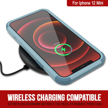 Cargar imagen en el visor de la galería, Punkcase for iPhone 12 Mini Belt Clip Multilayer Holster Case [Patron Series] [Mint] 
