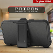 Cargar imagen en el visor de la galería, Punkcase for iPhone 12 Mini Belt Clip Multilayer Holster Case [Patron Series] [Black] (Color in image: Pink)
