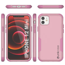 Cargar imagen en el visor de la galería, Punkcase for iPhone 12 Mini Belt Clip Multilayer Holster Case [Patron Series] [Pink] (Color in image: Black)
