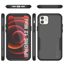 Cargar imagen en el visor de la galería, Punkcase for iPhone 12 Mini Belt Clip Multilayer Holster Case [Patron Series] [Black] (Color in image: Mint-Pink)
