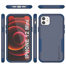 Cargar imagen en el visor de la galería, Punkcase for iPhone 12 Mini Belt Clip Multilayer Holster Case [Patron Series] [Navy] (Color in image: Mint-Pink)
