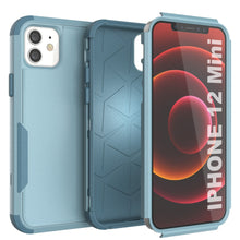Cargar imagen en el visor de la galería, Punkcase for iPhone 12 Mini Belt Clip Multilayer Holster Case [Patron Series] [Mint] 
