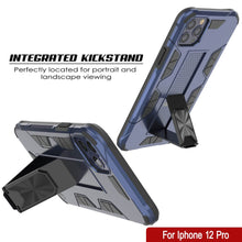 Load image into Gallery viewer, Punkcase iPhone 12 Pro Case [ArmorShield Series] Military Style Protective Dual Layer Case Navy-Blue (Color in image: Rose Gold)

