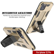 Cargar imagen en el visor de la galería, Punkcase iPhone 12 Pro Case [ArmorShield Series] Military Style Protective Dual Layer Case Gold (Color in image: Navy Blue)

