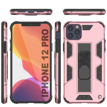 Load image into Gallery viewer, Punkcase iPhone 12 Pro Case [ArmorShield Series] Military Style Protective Dual Layer Case Rose-Gold 
