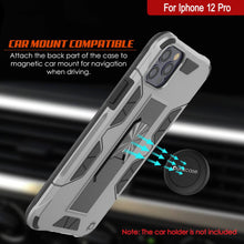 Cargar imagen en el visor de la galería, Punkcase iPhone 12 Pro Case [ArmorShield Series] Military Style Protective Dual Layer Case Silver (Color in image: Navy Blue)
