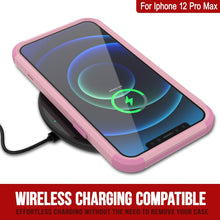Cargar imagen en el visor de la galería, Punkcase for iPhone 12 Pro Max Belt Clip Multilayer Holster Case [Patron Series] [Pink] 
