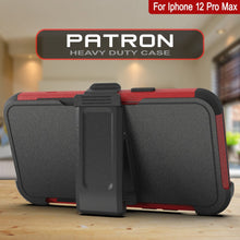 Load image into Gallery viewer, Punkcase for iPhone 12 Pro Max Belt Clip Multilayer Holster Case [Patron Series] [Red-Black] (Color in image: Mint-Pink)
