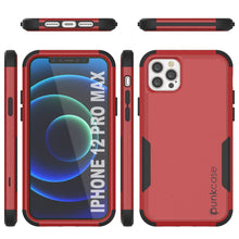 Load image into Gallery viewer, Punkcase for iPhone 12 Pro Max Belt Clip Multilayer Holster Case [Patron Series] [Red-Black] (Color in image: Mint)
