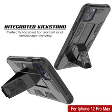 Cargar imagen en el visor de la galería, Punkcase iPhone 12 Pro Max Case [ArmorShield Series] Military Style Protective Dual Layer Case Black (Color in image: Navy Blue)
