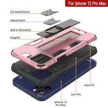 Cargar imagen en el visor de la galería, Punkcase iPhone 12 Pro Max Case [ArmorShield Series] Military Style Protective Dual Layer Case Rose-Gold (Color in image: Gold)

