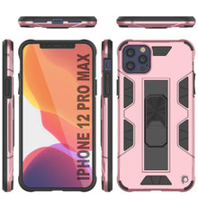 Cargar imagen en el visor de la galería, Punkcase iPhone 12 Pro Max Case [ArmorShield Series] Military Style Protective Dual Layer Case Rose-Gold 
