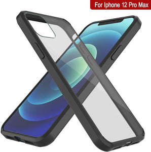 iPhone 12 Pro Max Case Punkcase® LUCID 2.0 Black Series w/ PUNK SHIELD Screen Protector | Ultra Fit (Color in image: purple)