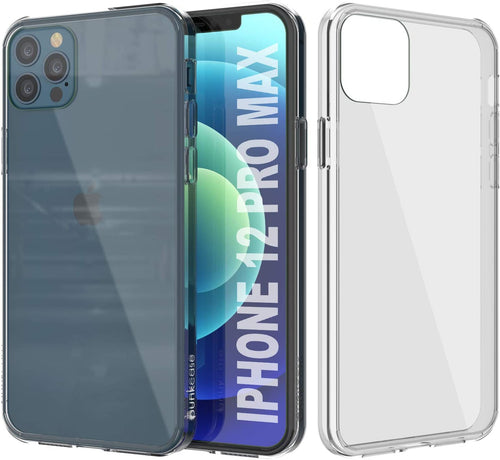 iPhone 12 Pro Max Case Punkcase® LUCID 2.0 Clear Series Series w/ PUNK SHIELD Screen Protector | Ultra Fit (Color in image: clear)