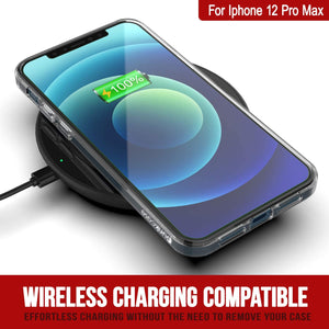 iPhone 12 Pro Max Case Punkcase® LUCID 2.0 Clear Series Series w/ PUNK SHIELD Screen Protector | Ultra Fit (Color in image: black)