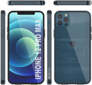 iPhone 12 Pro Max Case Punkcase® LUCID 2.0 Clear Series Series w/ PUNK SHIELD Screen Protector | Ultra Fit (Color in image: teal)