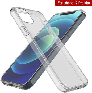 iPhone 12 Pro Max Case Punkcase® LUCID 2.0 Clear Series Series w/ PUNK SHIELD Screen Protector | Ultra Fit (Color in image: purple)