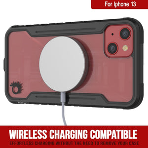 Punkcase iPhone 13 ravenger Case Protective Military Grade Multilayer Cover [Black] (Color in image: Rainbow)