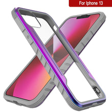 Cargar imagen en el visor de la galería, Punkcase iPhone 13 ravenger Case Protective Military Grade Multilayer Cover [Rainbow] (Color in image: Grey)
