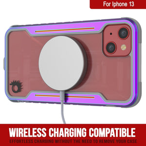 Punkcase iPhone 13 ravenger Case Protective Military Grade Multilayer Cover [Rainbow] (Color in image: Navy Blue)