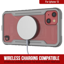 Cargar imagen en el visor de la galería, Punkcase iPhone 13 ravenger Case Protective Military Grade Multilayer Cover [Grey] (Color in image: Rainbow)
