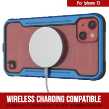 Cargar imagen en el visor de la galería, Punkcase iPhone 13 ravenger Case Protective Military Grade Multilayer Cover [Navy Blue] (Color in image: Black)
