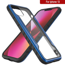 Cargar imagen en el visor de la galería, Punkcase iPhone 13 ravenger Case Protective Military Grade Multilayer Cover [Navy Blue] (Color in image: Rose-Gold)

