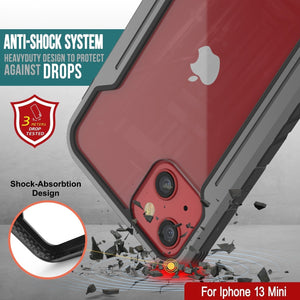 Estuche de defensa MAG Punkcase para iPhone 14 Plus, protector de grado militar con cubierta multicapa [Gris-Negro]