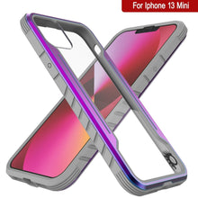 Load image into Gallery viewer, Punkcase iPhone 13 Mini ravenger Case Protective Military Grade Multilayer Cover [Rainbow] (Color in image: Grey)
