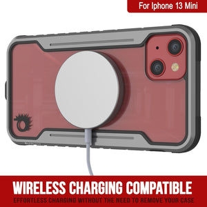 Punkcase iPhone 13 Mini ravenger Case Protective Military Grade Multilayer Cover [Grey-Black] (Color in image: Navy Blue)