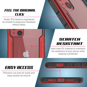 Punkcase iPhone 13 Mini ravenger Case Protective Military Grade Multilayer Cover [Grey] (Color in image: Rainbow)