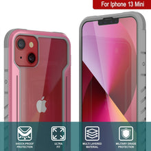 Load image into Gallery viewer, Punkcase iPhone 13 Mini ravenger Case Protective Military Grade Multilayer Cover [Rose-Gold] (Color in image: Grey-Black)
