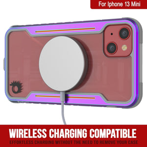 Punkcase iPhone 13 Mini ravenger Case Protective Military Grade Multilayer Cover [Rainbow] (Color in image: Navy Blue)