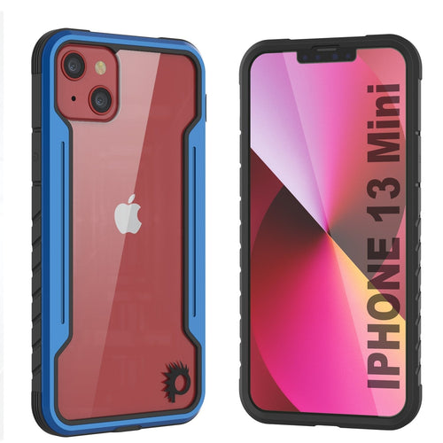Punkcase iPhone 13 Mini ravenger Case Protective Military Grade Multilayer Cover [Navy Blue] (Color in image: Navy Blue)