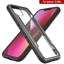 Load image into Gallery viewer, Punkcase iPhone 13 Mini ravenger Case Protective Military Grade Multilayer Cover [Grey-Black] (Color in image: Grey)
