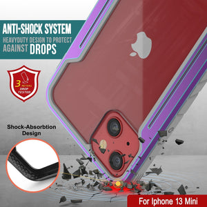 Punkcase iPhone 13 Mini ravenger Case Protective Military Grade Multilayer Cover [Rainbow] (Color in image: Rose-Gold)