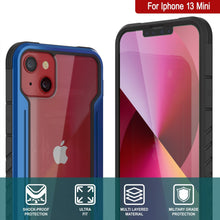 Load image into Gallery viewer, Funda protectora Punkcase iPhone 14 Plus Ravenger MAG Defense de grado militar con varias capas de protección [Azul Marino].
