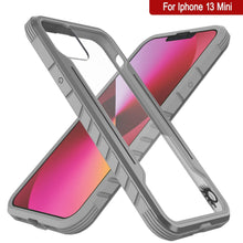 Load image into Gallery viewer, Punkcase iPhone 13 Mini ravenger Case Protective Military Grade Multilayer Cover [Grey] (Color in image: Black)
