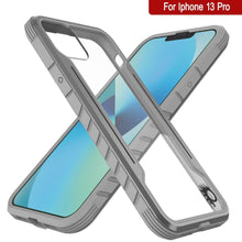 Load image into Gallery viewer, Punkcase iPhone 13 Pro ravenger Case Protective Military Grade Multilayer Cover [Grey] (Color in image: Black)
