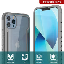 Load image into Gallery viewer, Punkcase iPhone 13 Pro ravenger Case Protective Military Grade Multilayer Cover [Grey] (Color in image: Rose-Gold)
