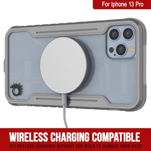 Punkcase iPhone 13 Pro ravenger Case Protective Military Grade Multilayer Cover [Grey] (Color in image: Navy Blue)