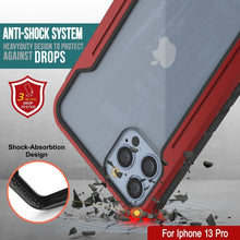 Load image into Gallery viewer, Funda defensiva Punkcase iPhone 14 Pro Ravenger MAG de grado militar con múltiples capas protectoras [Rojo].
