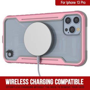 Punkcase iPhone 13 Pro ravenger Case Protective Military Grade Multilayer Cover [Rose-Gold] (Color in image: Navy Blue)