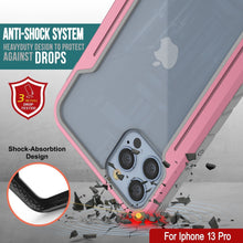 Load image into Gallery viewer, Punkcase iPhone 13 Pro ravenger Case Protective Military Grade Multilayer Cover [Rose-Gold] (Color in image: Red)
